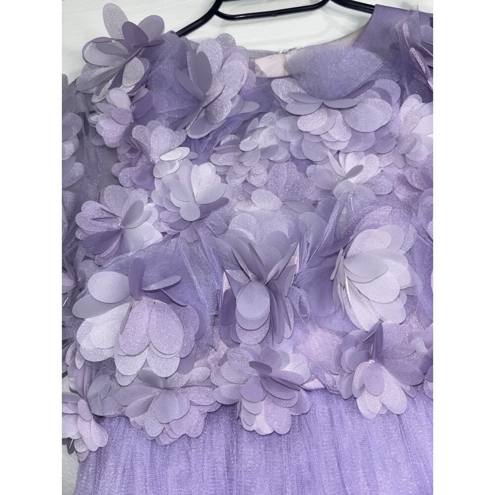 Junona Girls Floral Appliqué Tulle Maxi Designer 2 Piece Dress Size 9-10 Years - Picture 6 of 15
